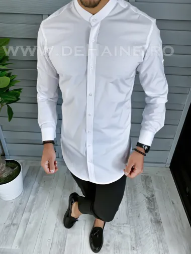 Camasa barbati alba slim fit B1341 P18-1.1